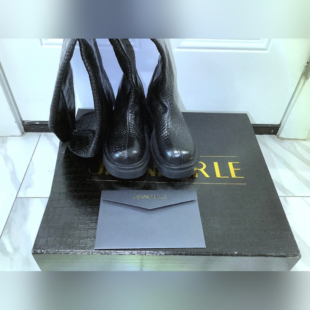 Jennifer Le Caiman Combat Boots - Picture 4 of 15
